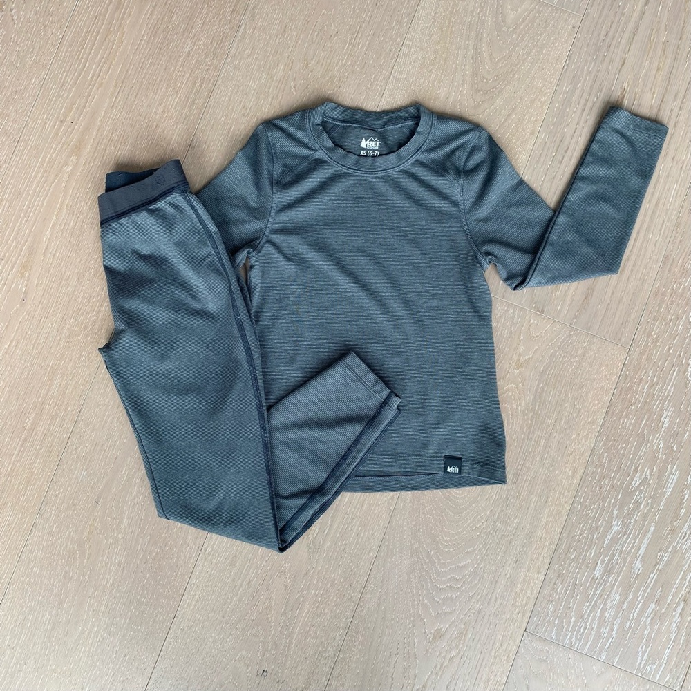 REI Co-op Kids Midweight Long Underwear, Size XS (6-7) (2 items)